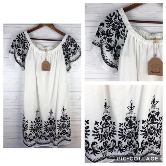 Kori Dresses & Skirts - NWT ~Kori~ Off The Shoulder White Dress, Sz M